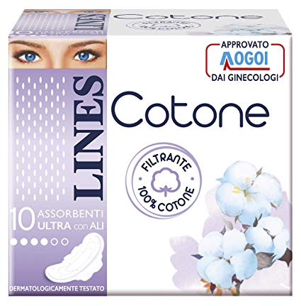 ASSORBENTI LINES COTONE ULTRA ALI X 10